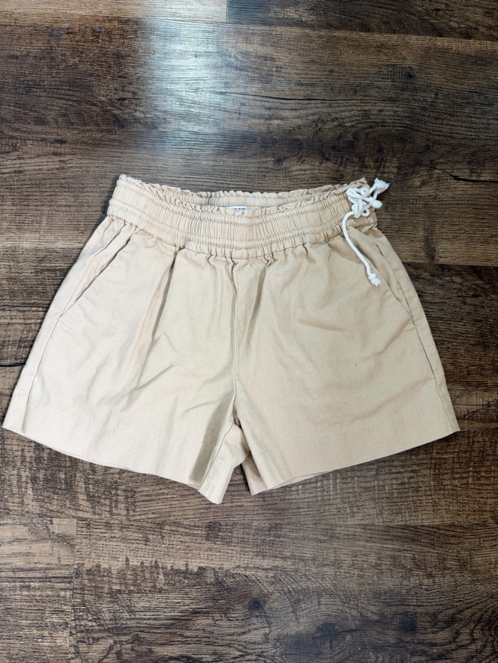 J. Crew Cream Linen Shorts XXS